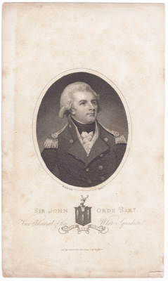 Sir John Orde, Bart.
Vice Admiral of the White Squadron 